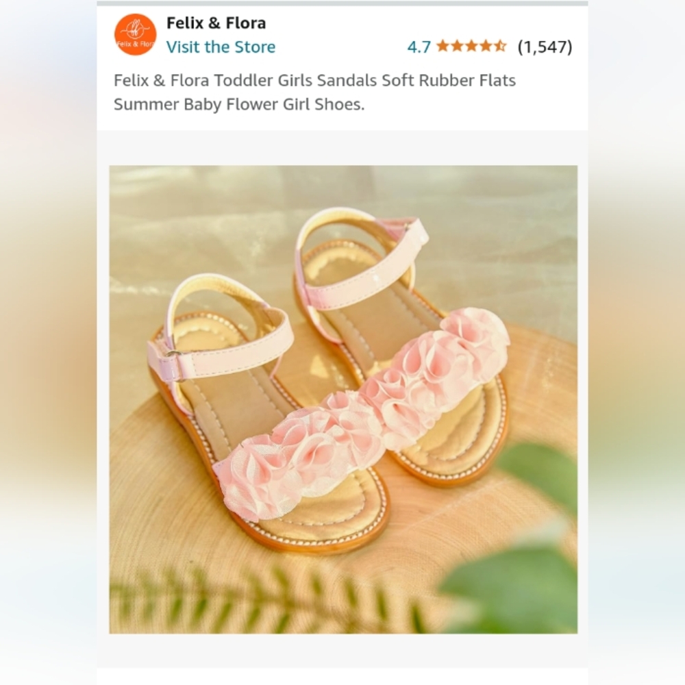 Felix and Flora toddler sandals